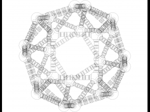 Snub Cube Structures with Atoms Modello di stampa 3D