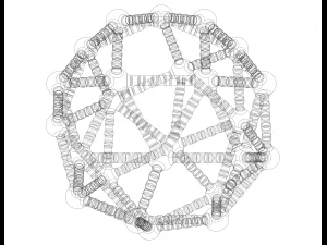 Snub Cube Structures with Atoms 3D Print Model