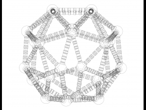 Snub Cube Structures with Atoms Modello di stampa 3D
