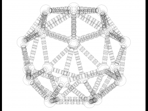 Snub Cube Structures with Atoms Modello di stampa 3D