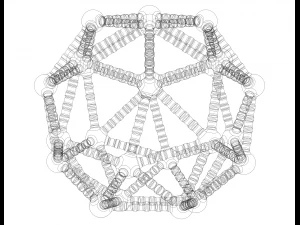 Snub Cube Structures with Atoms 3D Print Model
