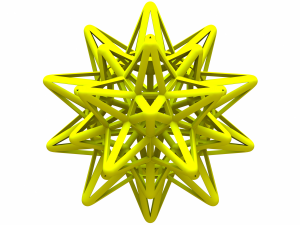 Wireframe Shape Stellated Truncated Icosahedron Modelo de impresión 3D