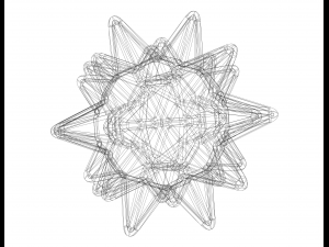 Wireframe Shape Stellated Truncated Icosahedron Modelo de impresión 3D