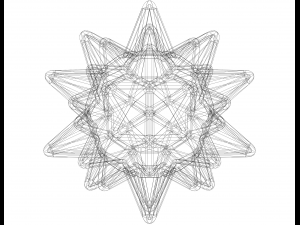 Wireframe Shape Stellated Truncated Icosahedron Modelo de impresión 3D