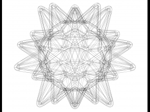 Wireframe Shape Stellated Truncated Icosahedron Modelo de impresión 3D