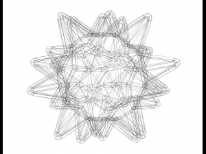 Wireframe Shape Stellated Truncated Icosahedron Modelo de impresión 3D