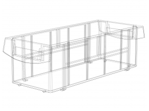 Small Parts Storage Box Modèles 3D en vedette