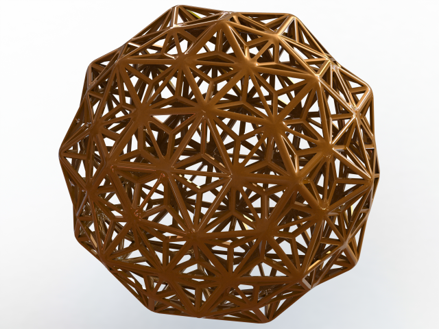 Wireframe Shape Geometric Diamond 3D-Druckmodell .c4d .max .obj .3ds .fbx .stl .blend 