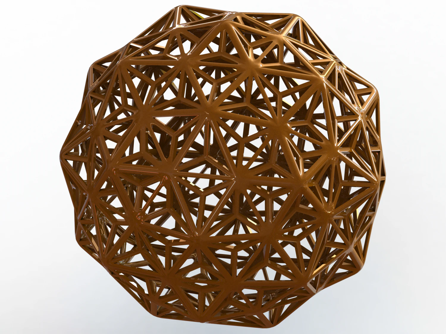 Wireframe Shape Geometric Diamond 3D Print Model .c4d .max .obj .3ds .fbx .stl .blend