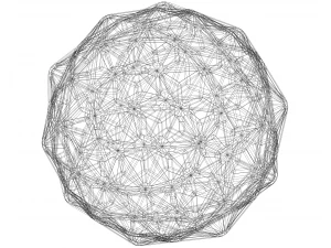 Wireframe Shape Geometric Diamond 3D Print Model