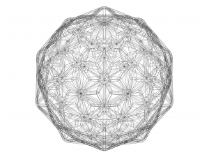 Wireframe Shape Geometric Diamond 3D-Druckmodell