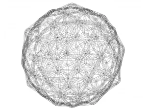 Wireframe Shape Geometric Diamond 3D Print Model