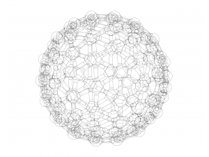 Geodesic Structure with Atoms 3D Baskı Modeli
