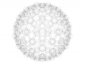 Geodesic Structure with Atoms 3D Baskı Modeli