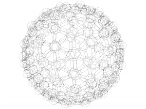 Geodesic Structure with Atoms 3D Baskı Modeli