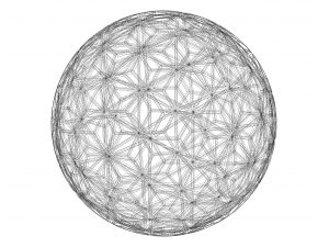 Wireframe Shape Geometric Star Pattern Ball Model Cetak 3D