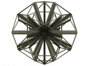 Wireframe Shape Small Icosihemidodecahedron 3D प्रिंट मॉडल