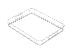 Plastic Conical Tray 3D Print Model