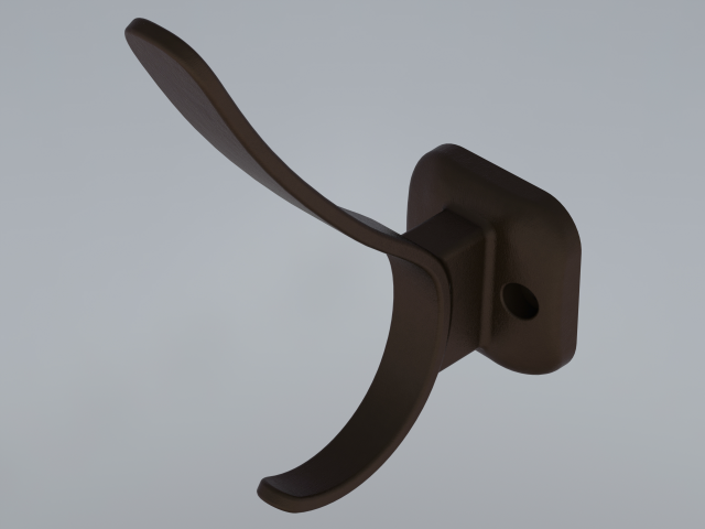 Plastic Towel Holder 3D Baskı Modeli .c4d .max .obj .3ds .fbx .stl .blend 