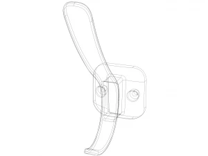 Plastic Towel Holder 3D Print Model