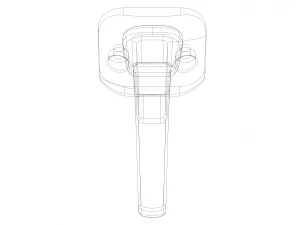 Plastic Towel Holder 3D Print Model