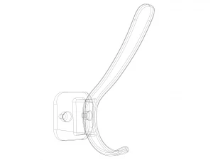 Plastic Towel Holder 3D Print Model