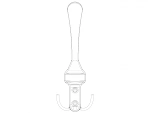Wall Mounted Bathroom Hooks 3D Print Model