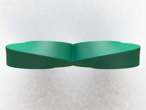 Geometric Infinity Mobius with Stand Model do druku 3D