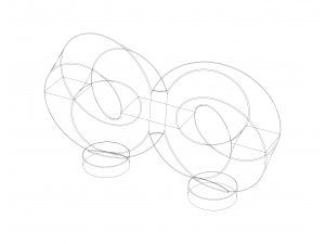 Geometric Infinity Mobius with Stand Model do druku 3D