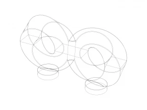 Geometric Infinity Mobius with Stand 3D Print Model