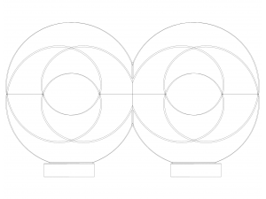 Geometric Infinity Mobius with Stand Model do druku 3D