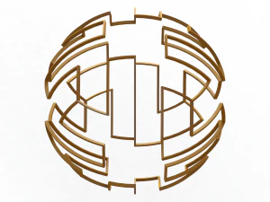 Wireframe Shape Geometric Telstar Ball 3D Print Model