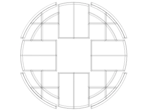Wireframe Shape Geometric Telstar Ball 3D Print Model
