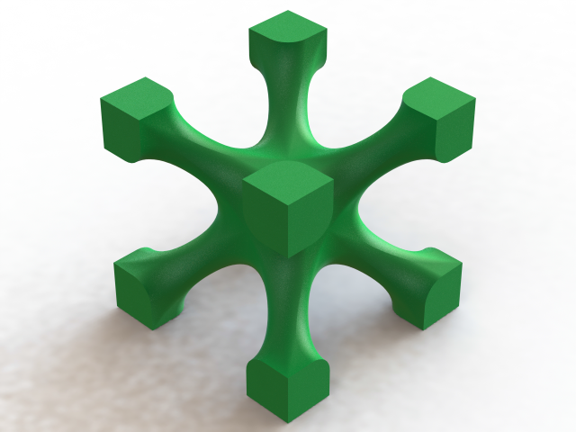 Lattice Structures of Skeletal I-WP Model do druku 3D .c4d .max .obj .3ds .fbx .stl .blend 