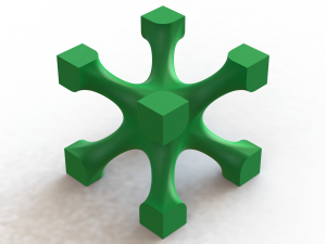 Lattice Structures of Skeletal I-WP 3D प्रिंट मॉडल