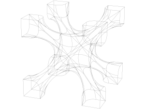 Lattice Structures of Skeletal I-WP Model do druku 3D