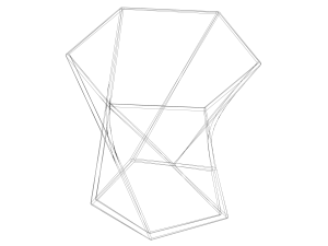 Twisted Pen-Hex Holder 3D Druckmodell