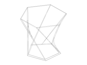 Twisted Pen-Hex Holder 3D Druckmodell