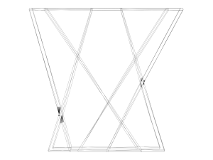 Twisted Pen-Hex Holder 3D Druckmodell