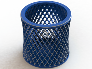 Circular Lattice Holder 3D 프린트 모델