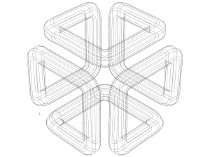 Hexa Infinity Cube 3D Print Model