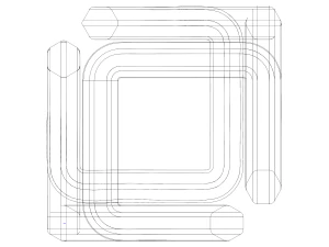 Hexa Infinity Cube 3D Print Model