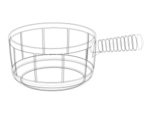 Plastic Round Dipper 16L 3D 프린트 모델
