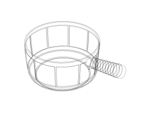 Plastic Round Dipper 16L 3D 프린트 모델
