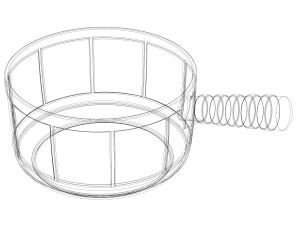 Plastic Round Dipper 16L 3D 프린트 모델