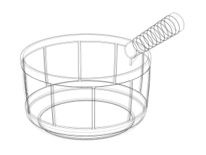 Plastic Round Dipper 16L 3D 프린트 모델