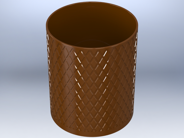 Knurled Antique Round Holder Model do druku 3D .c4d .max .obj .3ds .fbx .stl .blend