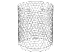 Knurled Antique Round Holder Model do druku 3D