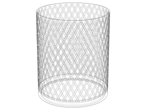 Knurled Antique Round Holder 3D Print Model