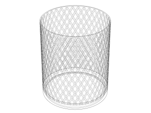 Knurled Antique Round Holder Model do druku 3D